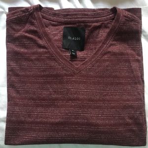 ALGO burgundy shirt